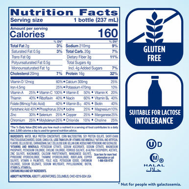 Ensure High Protein Vanilla Nutrition Shake With Fiber 8 Fl Oz (Pack Of 24)