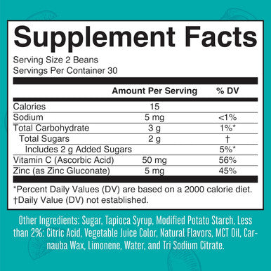 Maryruth Organics Kids Immunity Beans | Vita-Beans with Vitamin C and Zinc | Immune Support Supplement | Kids Ages 4+ | Peach Mango Flavor | Vegan | Non-GMO | Gluten | 60 Count