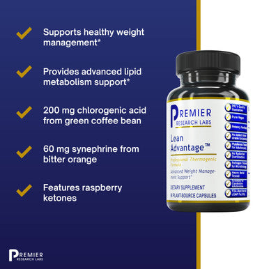 Premier Research Labs Lean Advantage - For Weight Management, Lean Body Mass & Energy Metabolism - Supplement With Chlorella