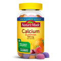 Nature Made Calcium Gummies 500 mg Per Serving with Vitamin D3 Dietary Calcium Supplement for Bone Support 80 Gummies 40 Day Supply