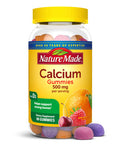 Nature Made Calcium Gummies Per Serving With Vitamin D3 Dietary Calcium Supplement 80 Gummies 500 Mg