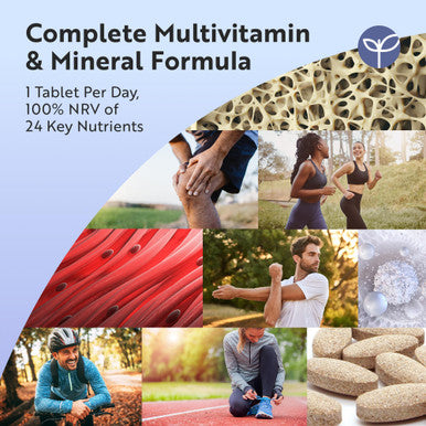 Nutravita Multivitamins and Minerals 365 Vegan Multivitamin Tablets 1 Year Supply Multivitamin Tablets For Men And Women With 26 Essential Active Vitamins and Minerals Made In The Uk By Nutravita