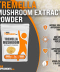 Bulksupplements.Com Tremella Mushroom Extract - Mushroom Supplements, Tremella Mushroom Powder - From Tremella Fuciformis, Gluten Free, 1000Mg Per Serving, 1Kg (2.2 Lbs) (Pack Of 1)