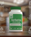 Berberine HCl 500mg Clinical Strength Blood Sugar Support Vegan Certified 3rd Party Tested All Plant Extract NonGMO Gluten Free Soy Free by Health Thru Nutrition Pack of 120
