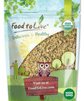 Food to Live Organic FiberFull Flax, Hemp and Chia Seeds Blend, 1.5 Pounds Cold-Milled Flax, Non-GMO, Bulk. Rich in Omega 3 and Fiber. Perfect for Smoothies, Salads, Oatmeal