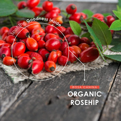 Organic Rosehip 1000mg - Pure & Potent Powder - Organic, Non GMO, Gluten , Halal - 120 Vegan Capsules