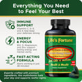 Life's Fortune Multivitamin & Mineral 60 Tablets All Natural Energy Source Supplying Whole Food Concentrates Antioxidants Amino Acids Enzymes Trace Minerals & More