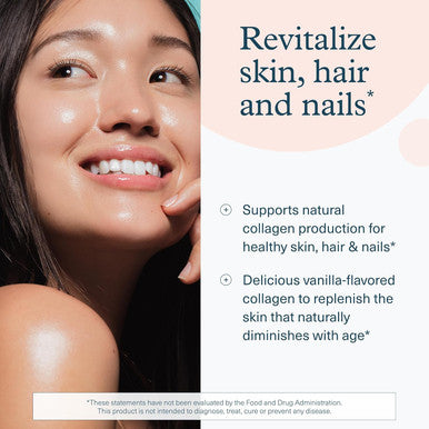 Youtheory Collagen Powder - Premium Collagen Supplement with Vitamin C & Biotin - Supports Healthy Hair, Nails, Skin & Joints* - Dairy, Soy & Gluten Free - Vanilla, 4.7 oz