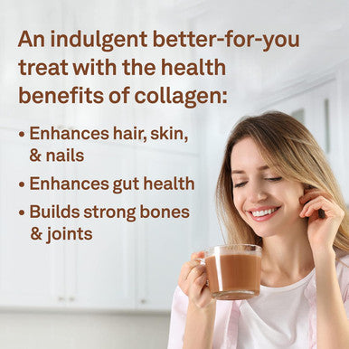 Organika Chocolate Enhanced Collagen - Grass-Fed Collagen With Real Cocoa, Sugar-, Healthy Hair, Skin, Nails, Joints - 504G