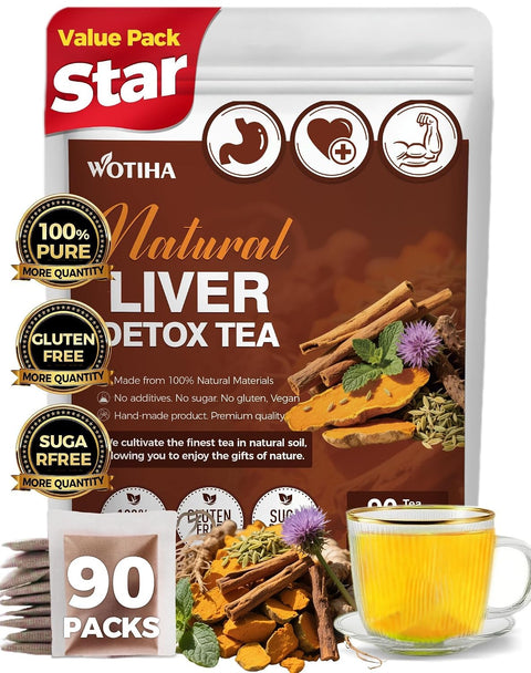 WOTIHA 50 Count Premium White Mulberry Leaf Tea Bags - 100% Natural & Pure, Improves Digestion, Supports Wellness, Slightly Sweet & Refreshing,Non-GMO Caffeine-Free, Additive-Free, Sugar-Free, Vegan