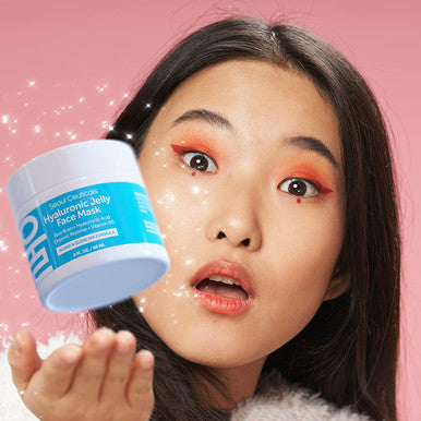 Korean Skin Care Hyaluronic Acid Jelly Mask Korean Face Mask Skincare K Beauty Face Masks Contains Rice Bran Rosehip Vitamin B5 Anti Aging Spa Hydro Gel Face Mask for Plump Glowing Skin 2oz