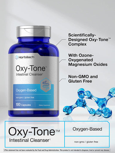 Colon Cleanse | 100 Capsules | Non-GMO & Gluten Free Colon Cleanser Pills | with Ozonated Magnesium | by Horbaach