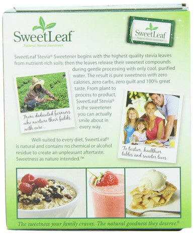 Sweetleaf Stevia Powder Packets - Zero Calorie Sweetener with Stevia Leaf Extract No Artificial Sweetener Additive Sugar Keto Friendly Non GMO Gluten - 35 Packets (Pack of 4)