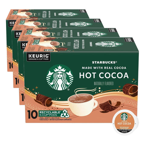 Starbucks K-Cup Coffee Pods, Flavored Hot Cocoa, Classic Hot Cocoa, 10 Keurig Pods