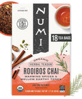 Numi Organic Rooibos Chai Tea, 18 Herbal Tea Bags, Caffeine Free