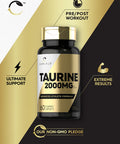 Carlyle Taurine 2000Mg | 60 Caplets | Vegetarian, Non-Gmo,And Gluten Free Supplement | Advanced Athlete Formula