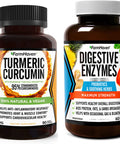 FarmHaven Turmeric Curcumin with Black Pepper and Digestive Enzymes with 18 Probiotics Herbs