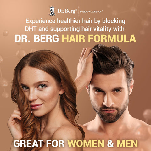 Dr. Berg AllinOne Vitamins for Hair Skin and Nails Advanced Formula with Biotin Saw Palmetto DHT Blocker and Trace Minerals 90 Veg Capsules