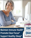 Age Zinc Gummies - 2 Pack - 50Mg High Immune Booster Zinc Supplement, Immune Defense, Powerful Natural Antioxidant, Non-Gmo - By Age, 120 Count