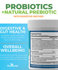 ForestLeaf Probiotics for Men and Women 100 Billion CFU 26 Unique Strains Men's and Women's Probiotic and Prebiotics Support Digestive Health Gut Wellness Energy Mood Immune PH Balance (30 Caps)