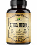 HERBALICIOUS Liver Detox Capsules Milk Thistle - All-Natural Cleansing Formula Supports Health And Liver Function, Immune System Boost And Skin Health - Silymarin Nutritional Supplement - 100 Caps