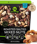 NUT CRAVINGS - Roasted & Salted Mixed Nuts - Brazils, Brazil, Pecan, Almond, Hazelnut, Cashew (16oz - 1 LB) Packed Fresh in Resealable Bag - Food Assortments