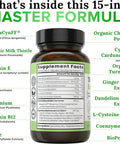 Zen Nutrients The Everyday Liver Vitamin - Liver Cleanse Detox & Repair With Bergacyn Ff, Organic Milk Thistle, Dandelion Root & Artichoke Extract For Liver Health - Fatty Liver Support Supplements