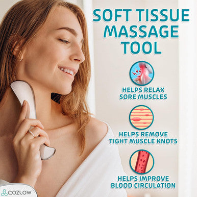 3-In-1 Stainless Steel Muscle Scraper Tool Set For Iastm Therapy - Skin Scraping Massage Tools For Soft Tissue Mobilization - Deep Tissue Gua Sha For Arms, Legs & Back