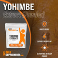 BulkSupplements Yohimbe Extract Powder - Herbal Supplement for Energy Support - Sourced from Yohimbe Bark - - 250mg , 4000 Servings (1 Kilogram - 2.2 lbs)