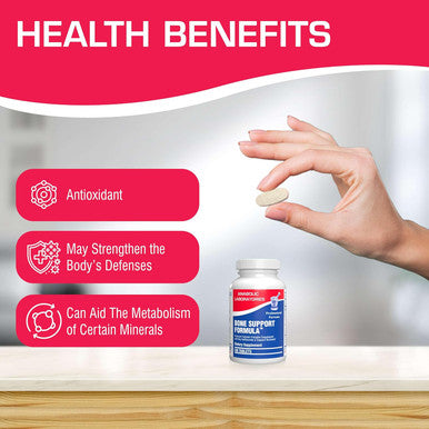 Anabolic Laboratories Bone Support Calcium Complex - 90 Tablets For Bone Health - Vitamins C, D, K, Zinc, Magnesium, And Calcium Supplement For Women And Men