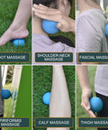Massage Lacrosse Balls For Myofascial Release,Yoga Deep Tissue Massage,Trigger Point Therapy And Foot Plantar Fasciitis,Muscle Soreness Massager Ball (2Pack,Deep Blue And Purple)