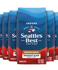 SeattleÃƒÂ¢Ã¢â€šÂ¬Ã¢â€žÂ¢s Best Coffee, Dark Roast Ground Coffee, 6th Ave Bistro, 100% Arabica, 3 Bags (12 oz Each)