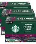 Starbucks K-Cup Coffee Pods, Dark Roast Hot or Iced Coffee, French Roast, 96 Keurig Pods