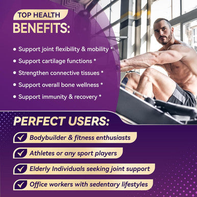 Aumeto Glucosamine Enhanced Formula with MSM Chondroitin Turmeric Collagen- for Joint Comfort Cartilage Flexibility - Made in The US