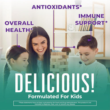 Maryruth Organics Kids Immune Support Gummies | USDA Organic | Vitamin C Zinc and Elderberry Gummies for Kids| Immune Support for Kids Ages 4+ | Vegan | Non-GMO | Gluten | 60 Count