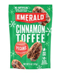 Emerald Nuts Cinnamon Toffee Pecans (1-Pack) | 5oz Resealable Bag | Kosher Dairy Certified, Non-GMO, Contains No Artificial Preservatives, Flavors or Synthetic Colors