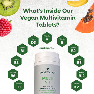Multivitamin Supplement, Vegan Multivitamins, 26 Vitamin & Minerals For Metabolic & Immune Support ÃƒÂ¢Ã¢â€šÂ¬Ã¢â‚¬Å“ Multivitamin For Women & Men (3 Pack)