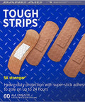 Band-Aid Tough Strips Adhesive Bandages All One Size - 60 Ct, Pack Of 3