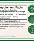 Shilajit Resin Capsules 20 Fulvic Acid Supplement 1000mg per Serving 120 Count No Fillers Manufactured in The USA by Double Wood Supplements