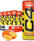 C4 Performance Energy Drink, Cherry Popsicle, Zero Sugar Carbonated Preworkout Energy, 200mg Caffeine with Beta Alanine, 16 Fl Oz (12 Pack)