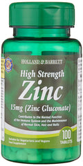 Holland & Barrett High Strength Zinc 15mg (Zinc Gluconate)