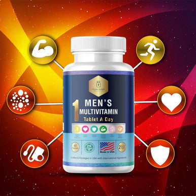 Daily Men'S Multivitamins - Multivitamin For Men & Multimineral Supplement For Enhanced Energy, Men'S Vitamins Effortless Multi Vitamin 60 Tablets.