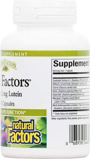Nutriwise Factor EYE FACTORS formula 90 capsules