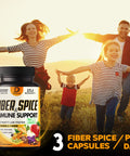 Dedicad 27In1 Fiber And Spice Supplement 30000Mg - Combined With Organic Psyllium, Whole Apple, Elderberry & More - Support Mood