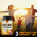 Dedicad 27In1 Fiber And Spice Supplement 30000Mg - Combined With Organic Psyllium, Whole Apple, Elderberry & More - Support Mood