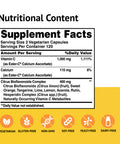 American Health Esterc With Bioflavonoids Vegetarian Capsules 24Hour Immune Support Gentle On Stomach Nonacidic Vitamin C Nongmo Glutenfree Vegan 500 Mg 120 Servings Citrus 240 Count