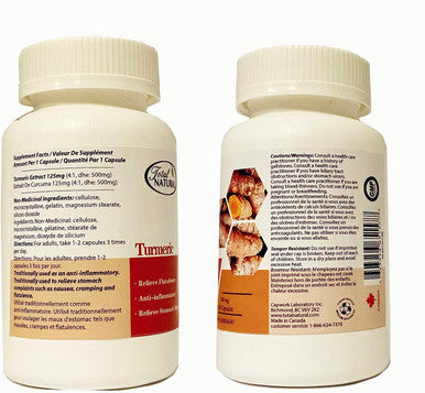 Turmeric Curcumin 500mg 90c by Total Natural