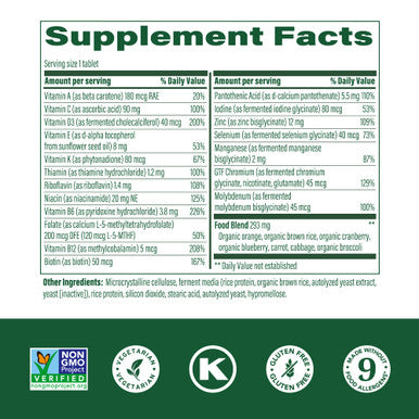 MegaFood Men'S 55+ One Daily - Multivitamin For Men With Vitamin B12 Vitamin C Vitamin D & Zinc - Optimal Aging & Immune Support Supplement - Vegetarian - Made Without 9 Food Allergens - 120 Tabs