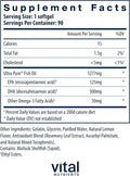 Vital Nutrients Ultra Pure Fish Oil 675 | Supports Brain Development & Function | Sustainably Sourced High DHA Omega-3 Fatty Acid | Lemon Flavor | Gluten Dairy & Soy | 90 Softgels
