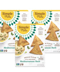 Simple Mills Veggie Pita Crackers Himalayan Salt Gluten Vegan Healthy Snacks Paleo Friendly 4.25 Ounce (Pack of 1)